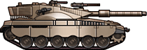 Sideview of Merkava Mk.IB